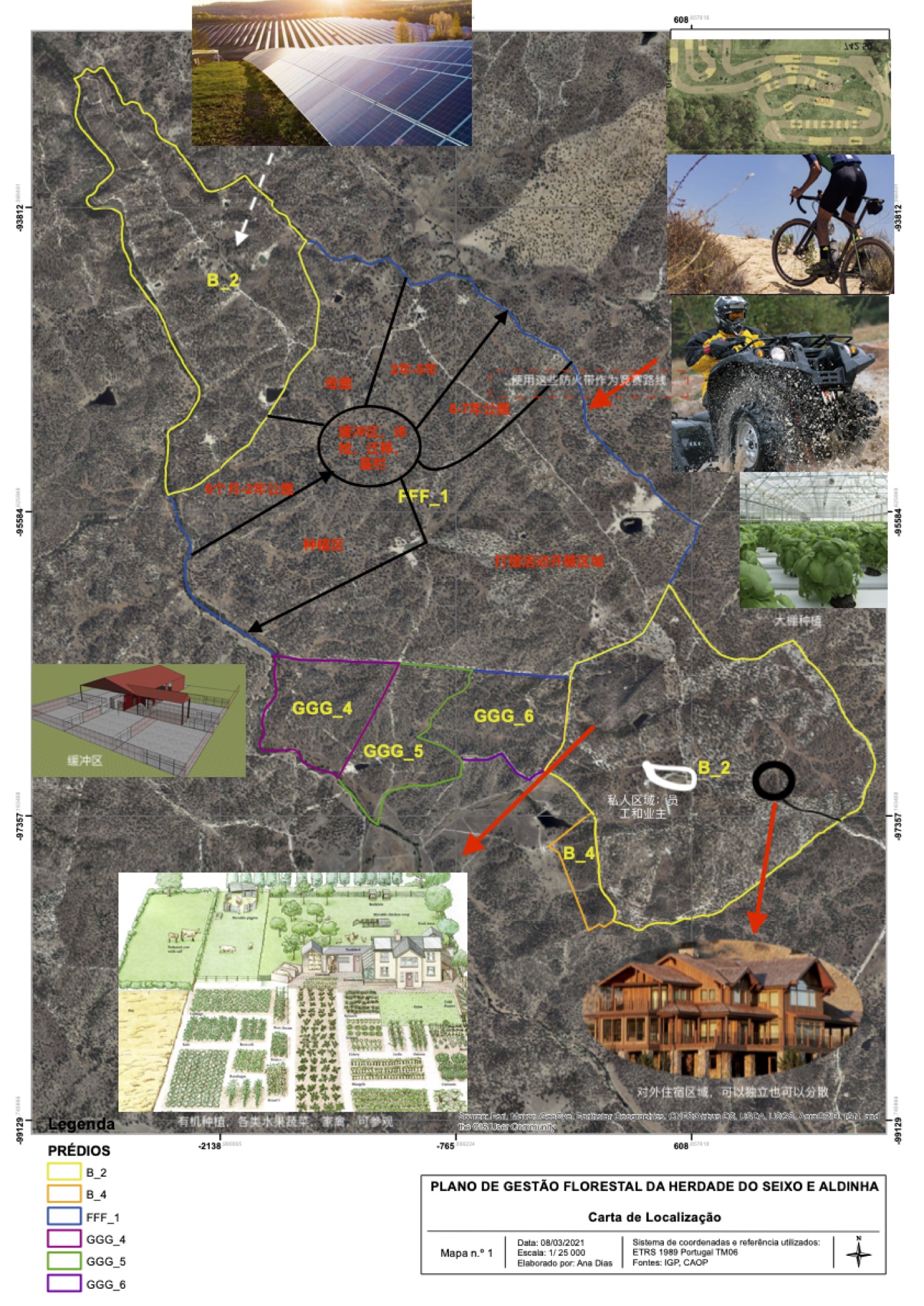 Estate location map — Alentejo, Portugal