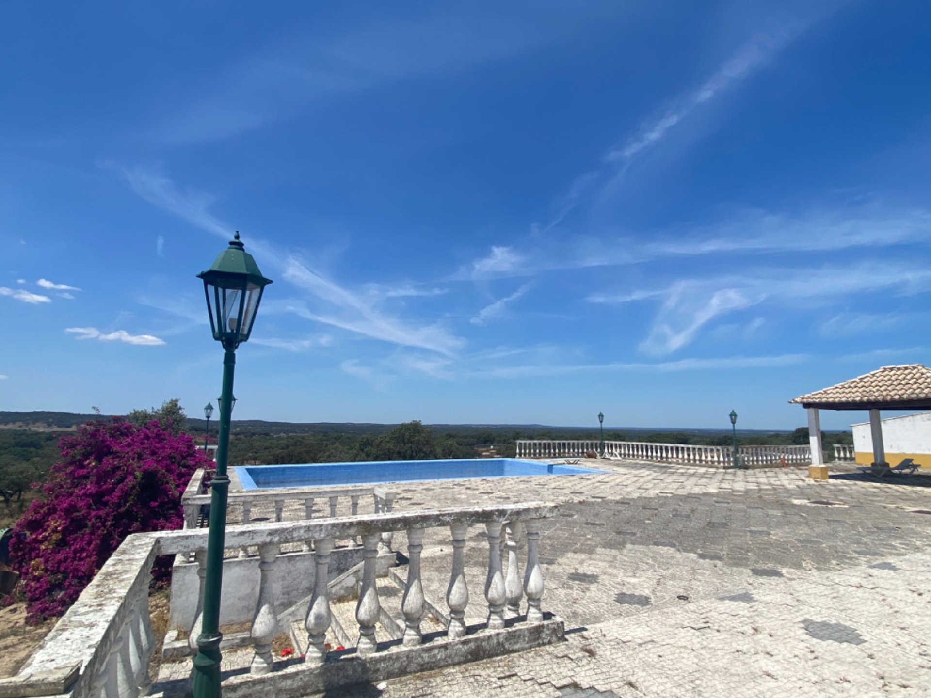 Pool terrace overlooking Alentejo